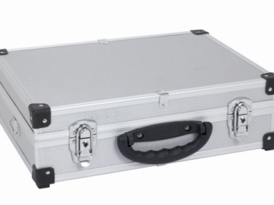 PRM10101S - Hliníkový kufr se zámky 425x305x125 mm stříbrný