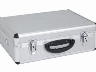 PRM10102S - Hliníkový kufr se zámky  460x330x160mm stříbrný