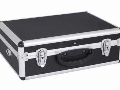 PRM10102B - Hliníkový kufr se zámky 460x330x160 mm černý