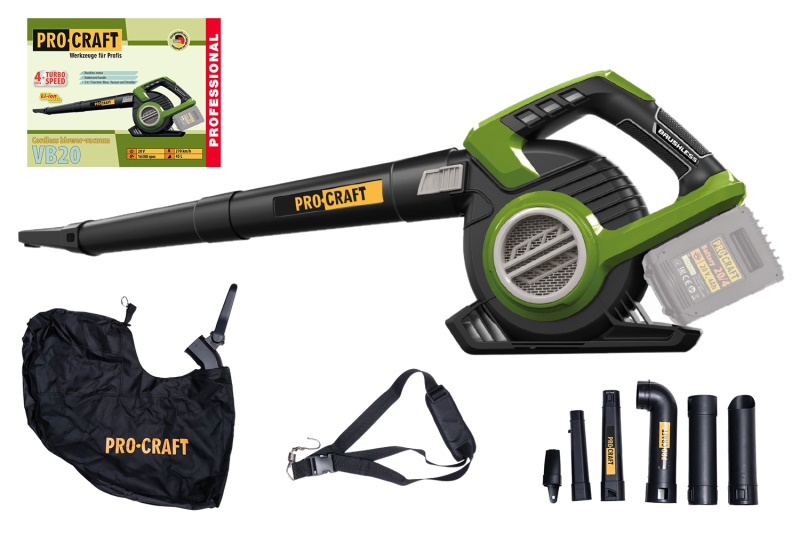 Aku fukar/vysavač listí Procraft VB20 (bez baterie a nabíječky)