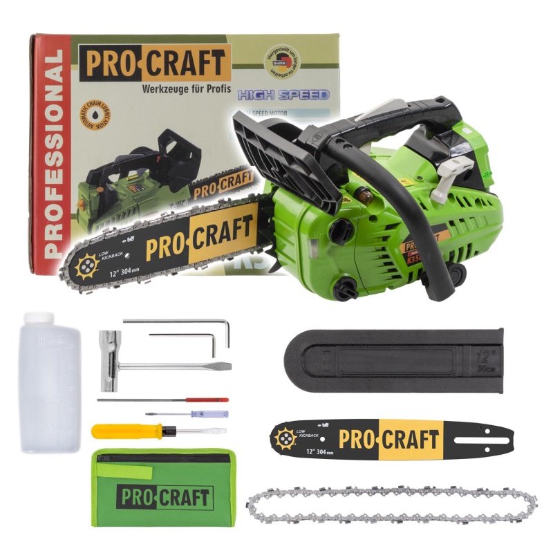 Benzínová řetězová pila Procraft K350S