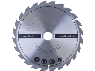 Scheppach Pilový kotouč TCT ( 254 x 30 x 2,8 mm, 24 Z ) - pro HS 254 / HM 110 MP / HM 100 T