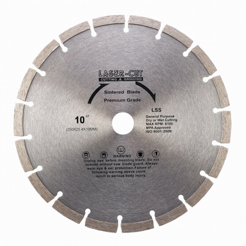 L001250 - Diamantový kotouč segmentový 250 x 25,4 x 10mm LSS