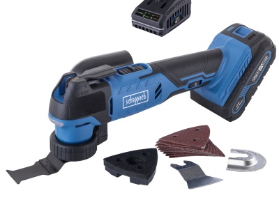 Scheppach C-MT40-X-SET S - 20 V IXES aku multifunkční nástroj + 2Ah baterie + nabíječka 2,4 A