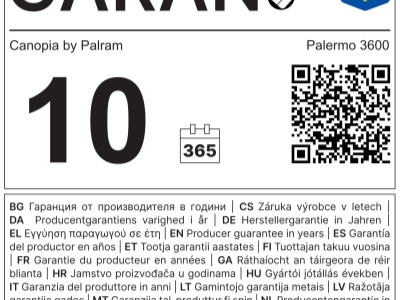 Palram - Canopia Palermo 3600 - zahradní hliníkový altán