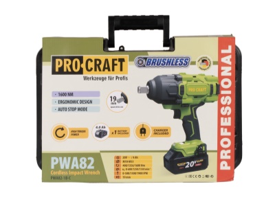 Aku rázový utahovák Procraft PWA82 1b