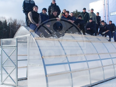 Zahradní skleník STRELKA 8,4x2,6m Volya 