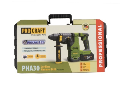 Aku vrtací kladivo Procraft PHA30 SDS Plus