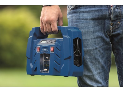 Scheppach Air Force 5 - bezolejový mobilní kompresor 8 bar na 12 V/230 V
