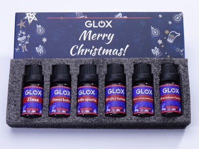GLOXAO2 - Sada 6ks Vánočních aroma olejů