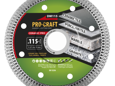 Diamantový řezný kotouč Ceramic PRO Procraft DM115
