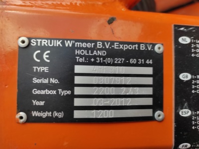 Půdní fréza Struik 4RF 310