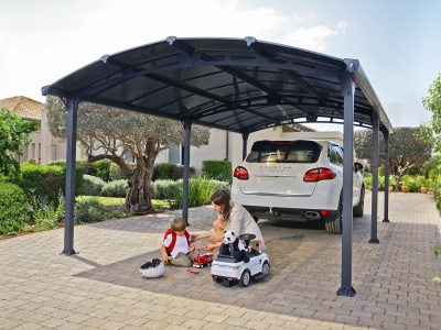 Palram - Canopia Arcadia 6400 - hliníkový (montovaný) přístřešek s obloukovou střechou