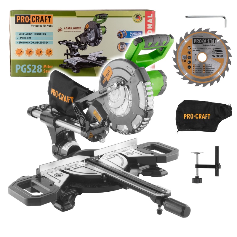 Aku pokosová pila s pojezdem Procraft PGS28bb (bez baterie a nabíječky)
