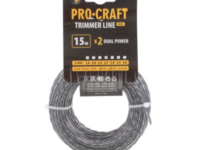 Struna žací (s výstuhou) (2.7mm) (15м) spirála PROCRAFT