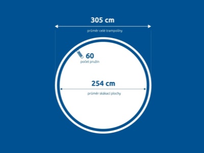 Plocha skákací - trampolína Marimex Premium in-ground 305