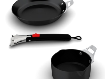 Cookware systém (CWS) Weber Style - 3dílný set - Pánev, Hrnec na omáčky & univerzální madlo