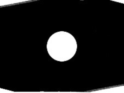 Nůž 2 zuby 255x25,4x1,6mm