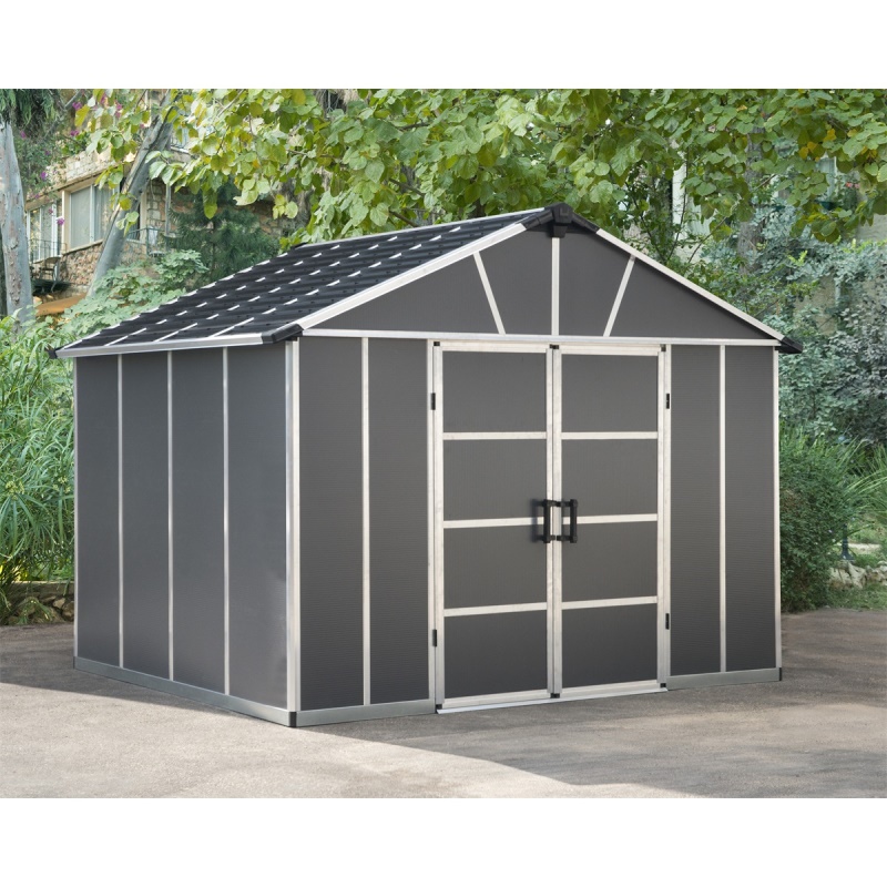 Palram - Canopia Yukon 11' x 9' antracit - heavy duty prostorný domek s možností dalšího rozšíření (základní modul)