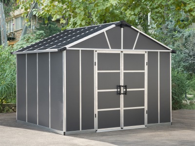 Palram - Canopia Yukon 11' x 9' antracit - heavy duty prostorný domek s možností dalšího rozšíření (základní modul)