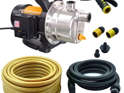 Riwall PRO REJP 1000 INOX SET - zahradní proudové čerpadlo 1000 W s příslušenstvím