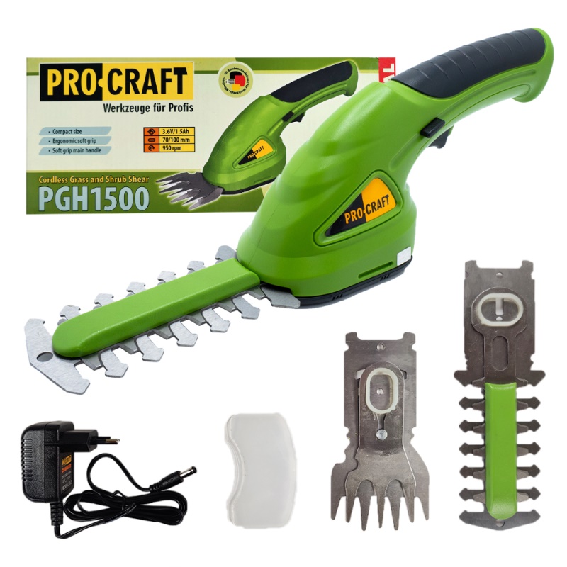 Aku nůžky na trávu Procraft PGH1500
