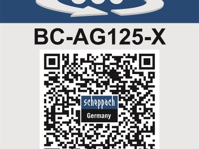 Scheppach BC-AG125-X - aku 20 V IXES úhlová bruska (bez baterie a nabíječky)