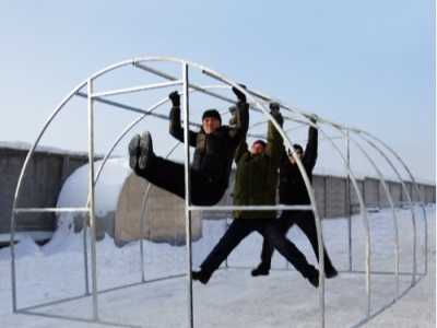 Zahradní polykarbonátový skleník KIN STRELKA 4x3m PC 4mm