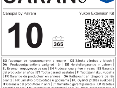 Palram - Canopia Rozšiřovací modul 11x4,1 pro domky série Yukon 11 (antracit)