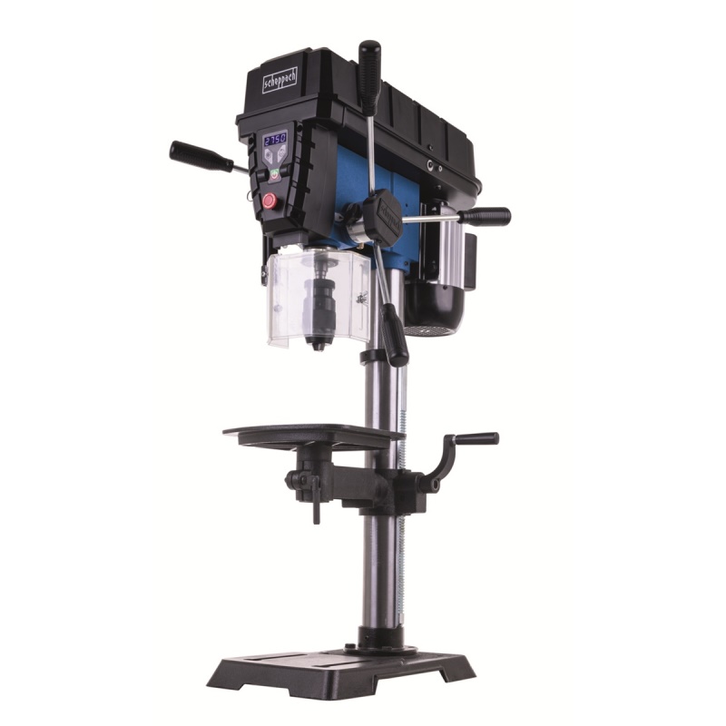 Scheppach TBM 300 Vario - stojanová vrtačka s křížovým laserem a LED osvětlením