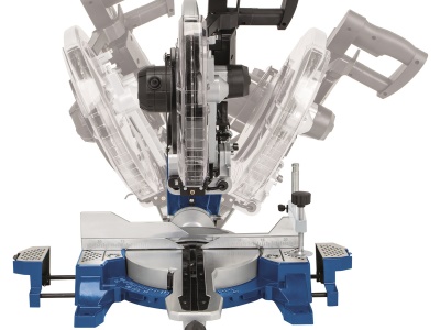 Scheppach HM 140 L - pokosová pila s potahem, laserem a oboustranným nastavením náklonu