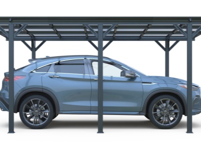 Riwall PRO RMCP 16 x 10 Anthracite - přístřešek pro auto ( 5 x 3 m )
