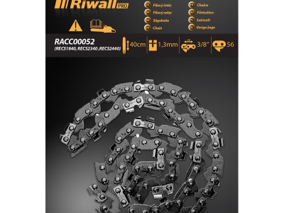 Riwall PRO Pilový řetěz 3/8" 1,3 mm - 56 článků ( lišta 16" ) - pro RECS 2440 / RECS 2440 E