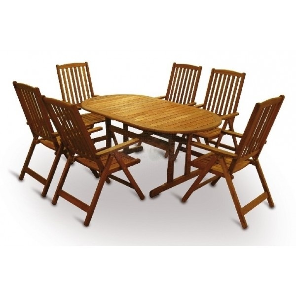 MERANTI PARIS SET 6 stolová sestava V-Garden