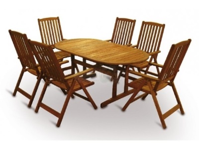 MERANTI PARIS SET 6 stolová sestava V-Garden