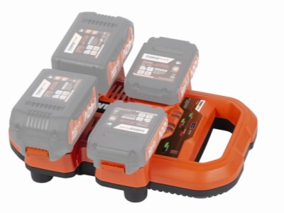 POWDP9055 - Multi nabíječka na 4 baterie 20V/40V