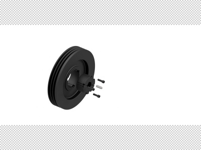Setrvačník 55kg, pro 3 řemeny 17mm (s krytem)