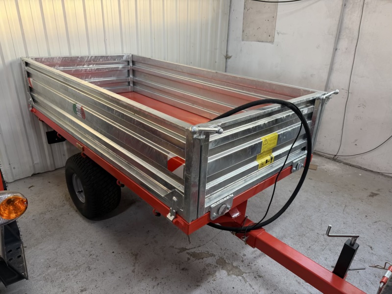 Hydraulicky sklopný vozík za malotraktor HT15