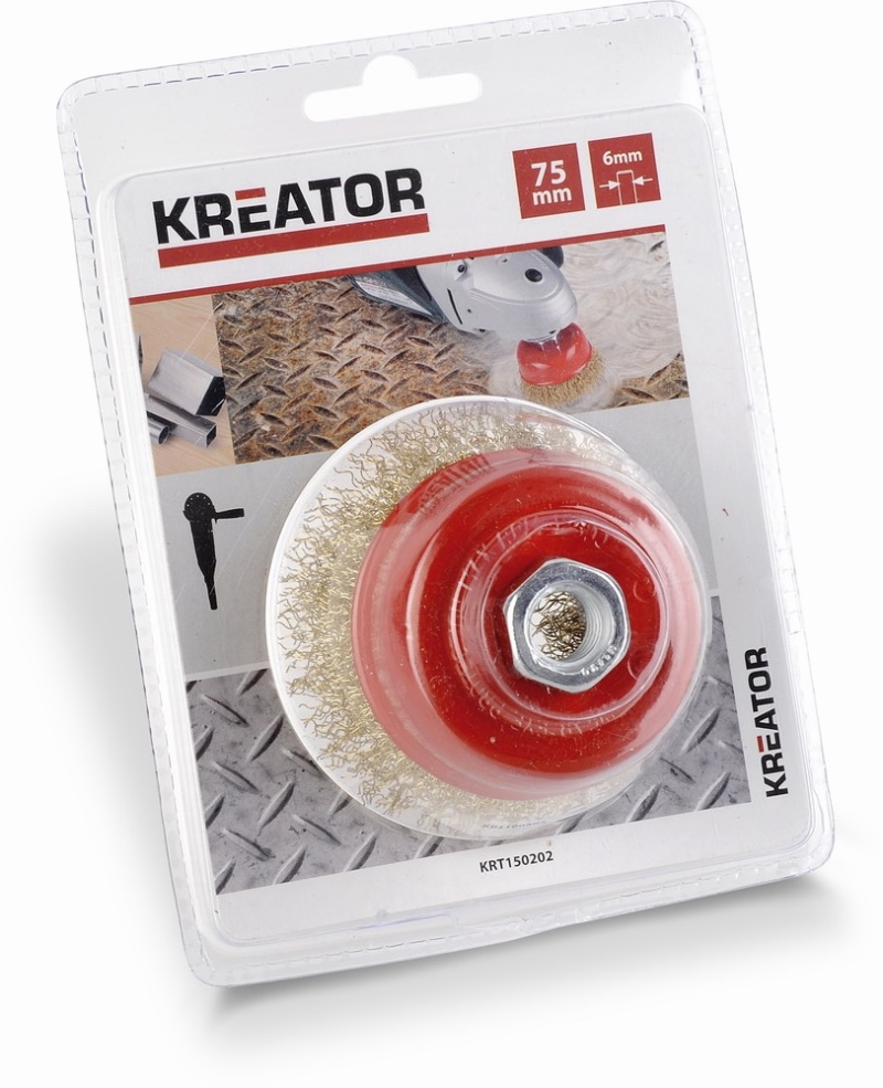 KRT150202 - Brusný měděný kartáč M14 75mm