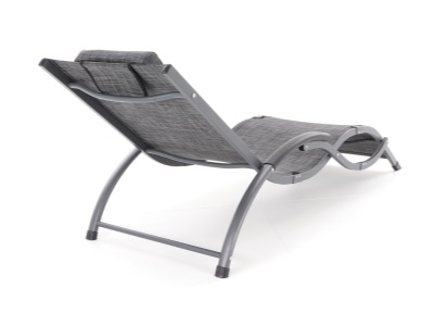 Lehátko VIOLA De Luxe (Black & Grey)