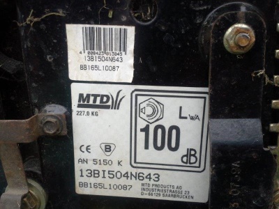 MTD 5150 K + příslušenství