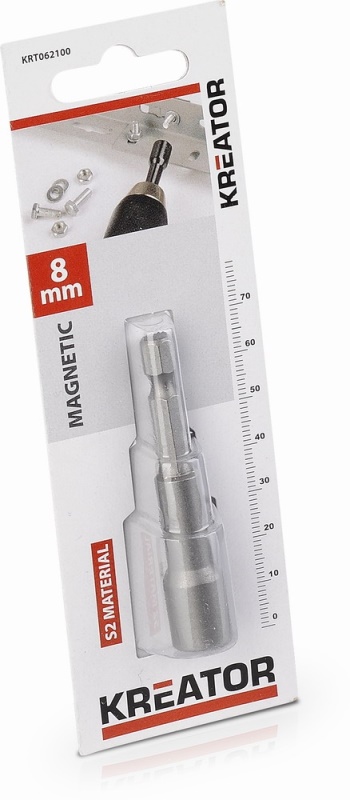 KRT062100 - Nástrčný klíč magnetický 8 mm