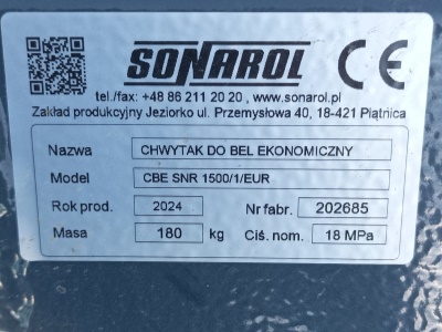 Kleště na balíky SNR CBE 1500 EUR