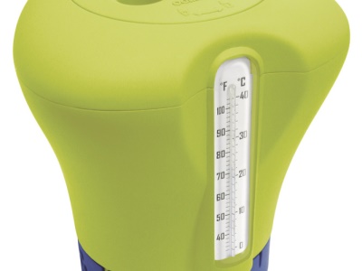 Plovák na chlor s teploměrem - mix 3 barev