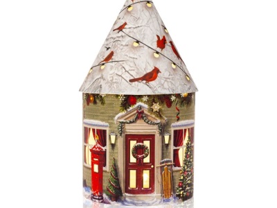 Domek vánoční svítící 5 LED
