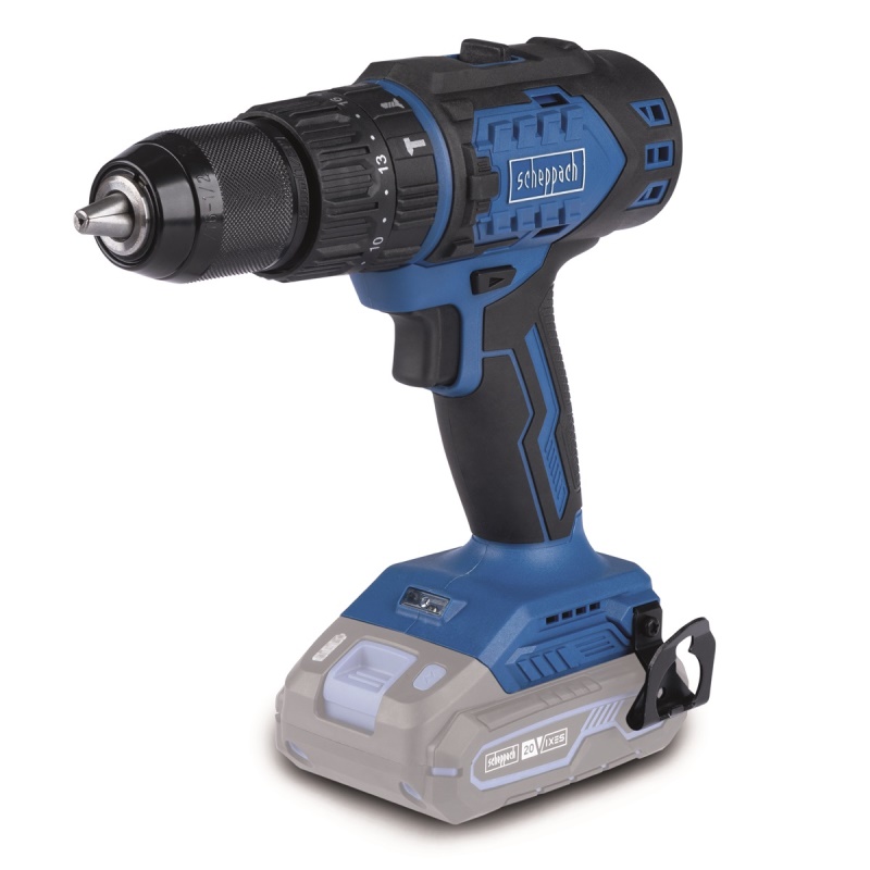 Scheppach BC-CD60-X - 20 V IXES aku příklepový vrtací šroubovák (bez baterie a nabíječky)