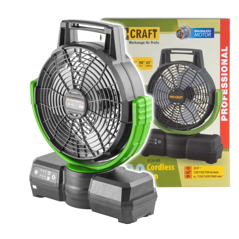 Aku ventilátor Procraft CF20 (bez baterie a nabíječky)