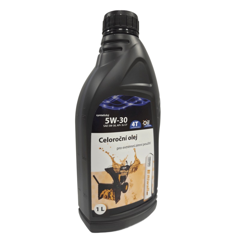 Riwall PRO Celoroční olej pro extrémní zimní použití - 1 l (SAE 5W-30)