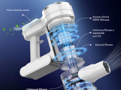 V08PRO - Akumulátorový tyčový vysavač o