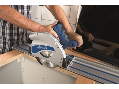 Scheppach PL 55 ponorná pila + 2x vodící lišta 700mm + ochrana proti překlopení + spojka lišt